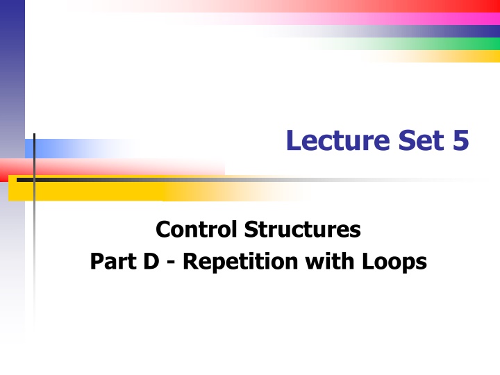 lecture set 5