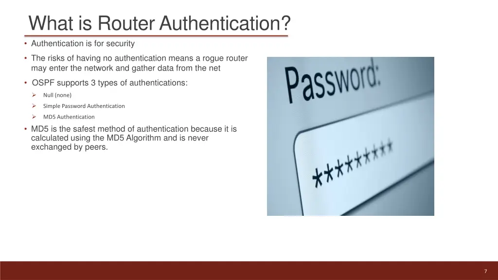 what is router authentication authentication