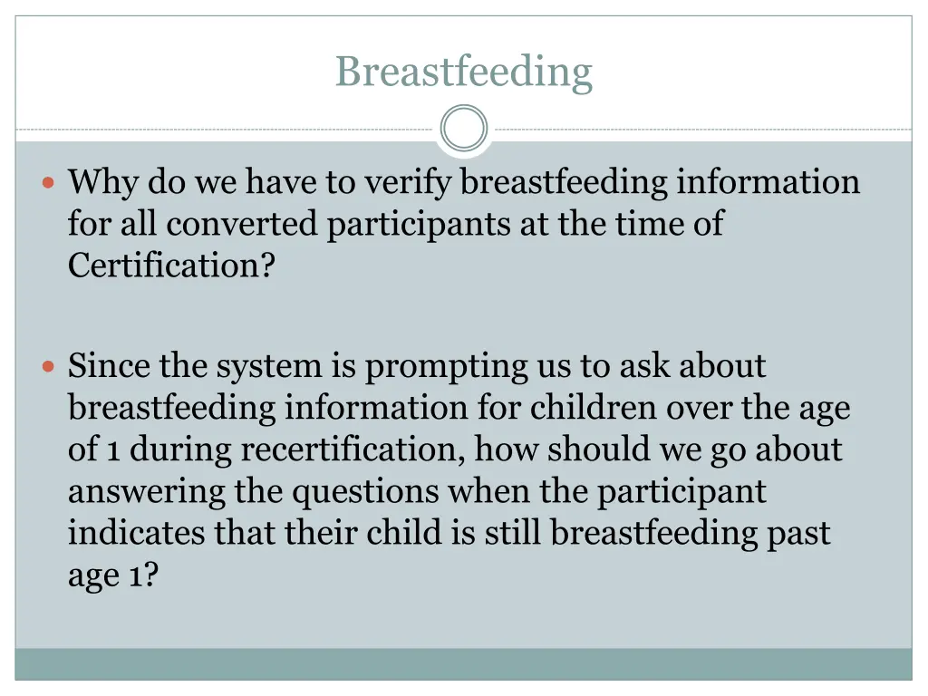 breastfeeding