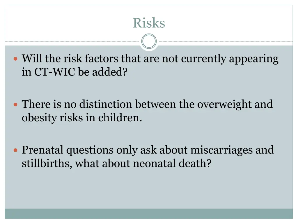 risks