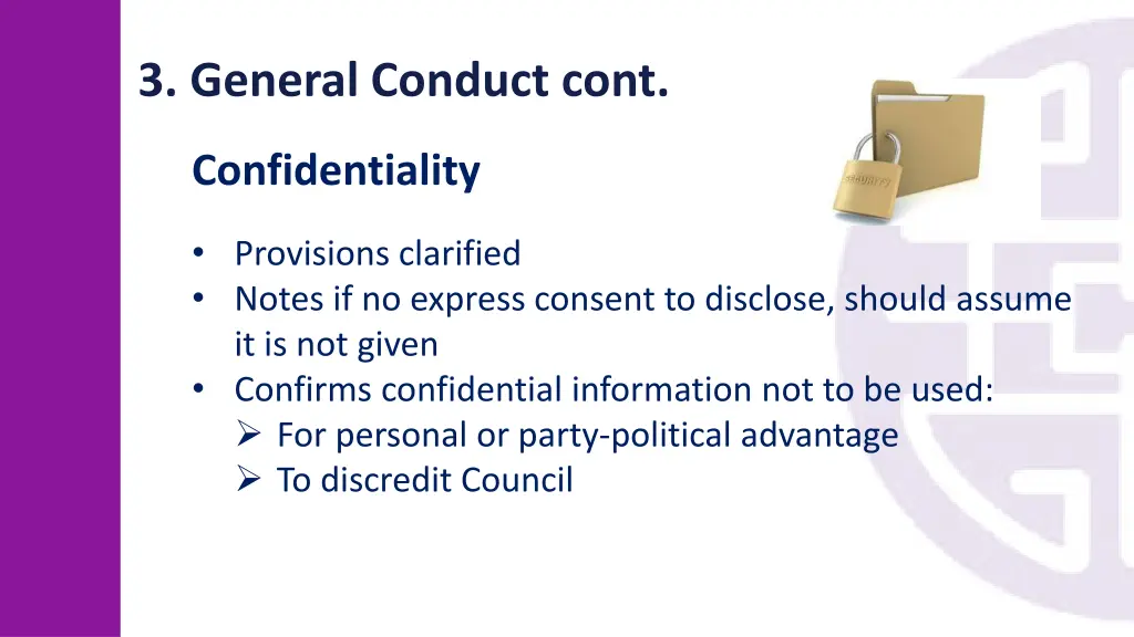 3 general conduct cont 1