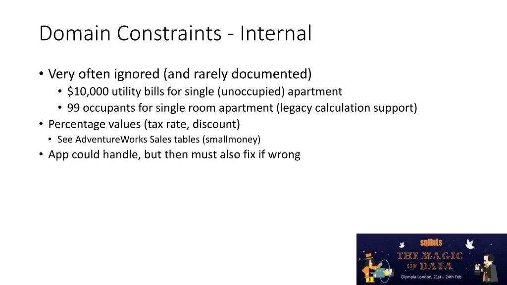 domain constraints internal