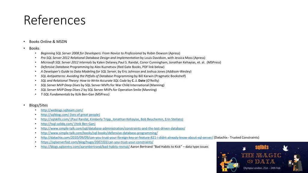 references