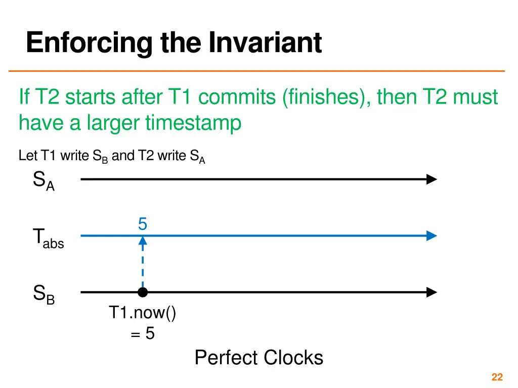 enforcing the invariant