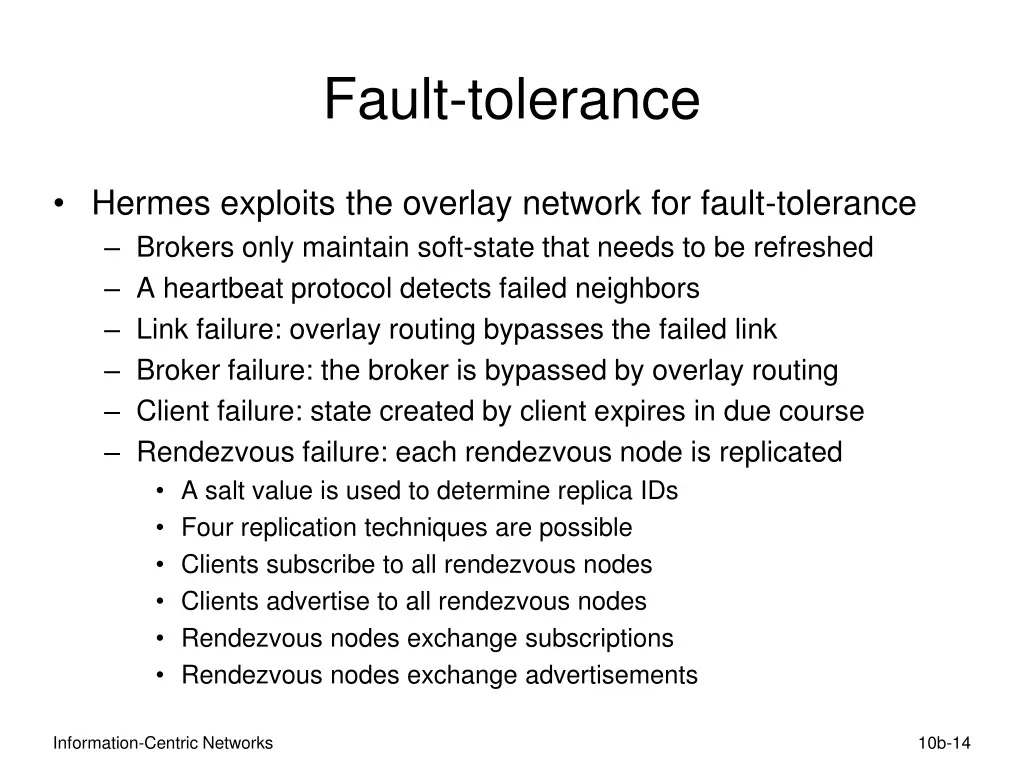 fault tolerance