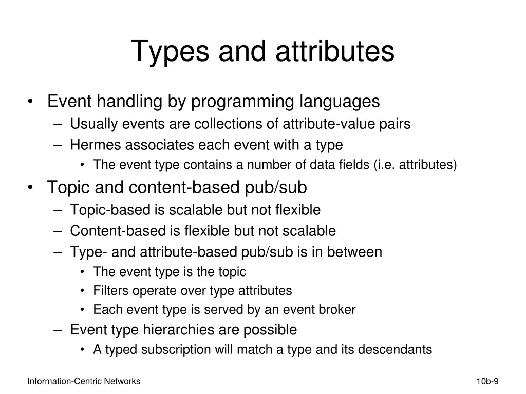 types and attributes