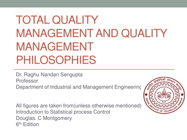 total quality management and quality management