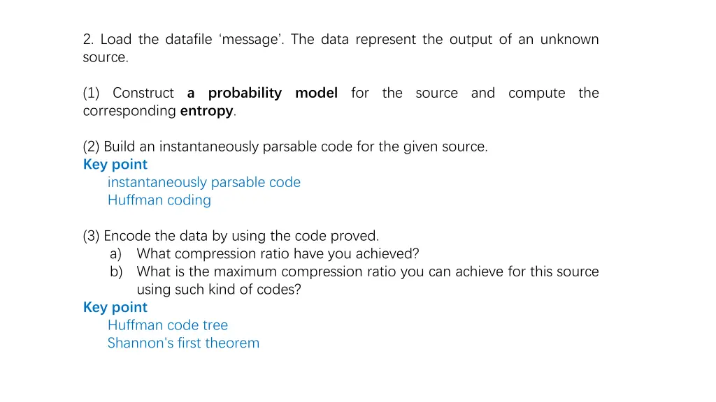 2 load the datafile message the data represent