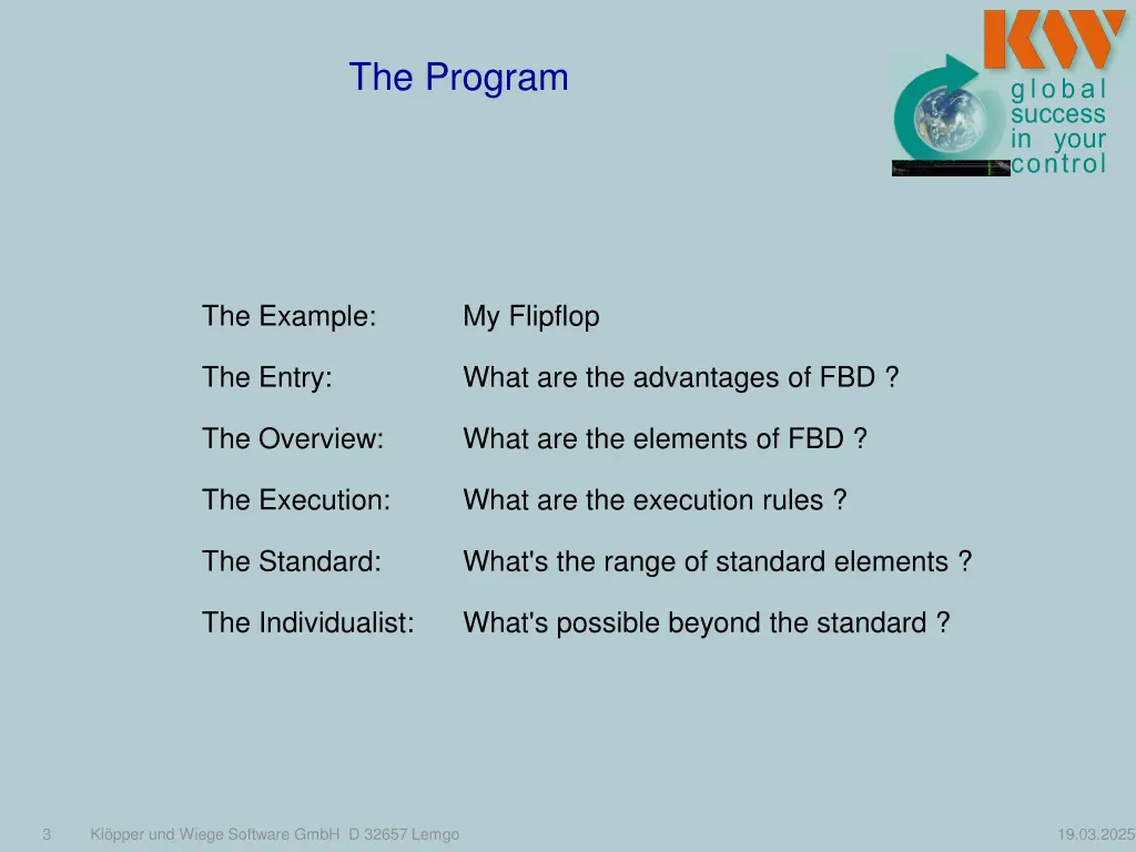 the program