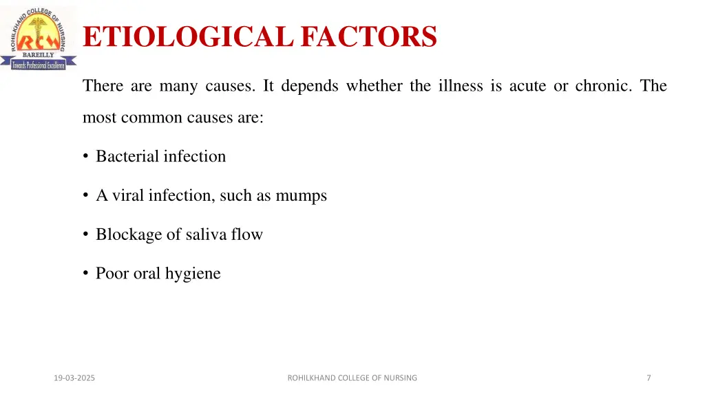 etiological factors