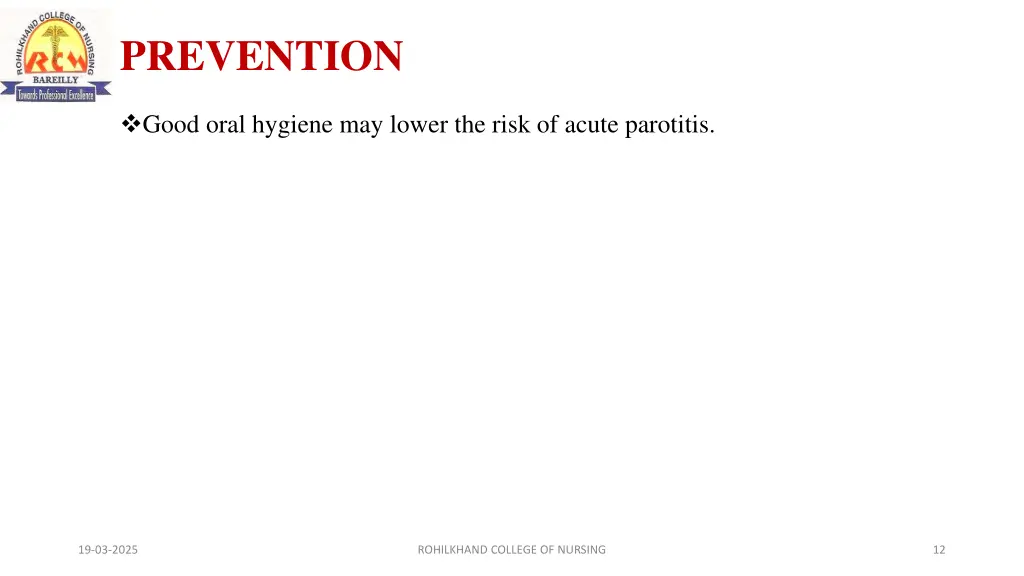 prevention