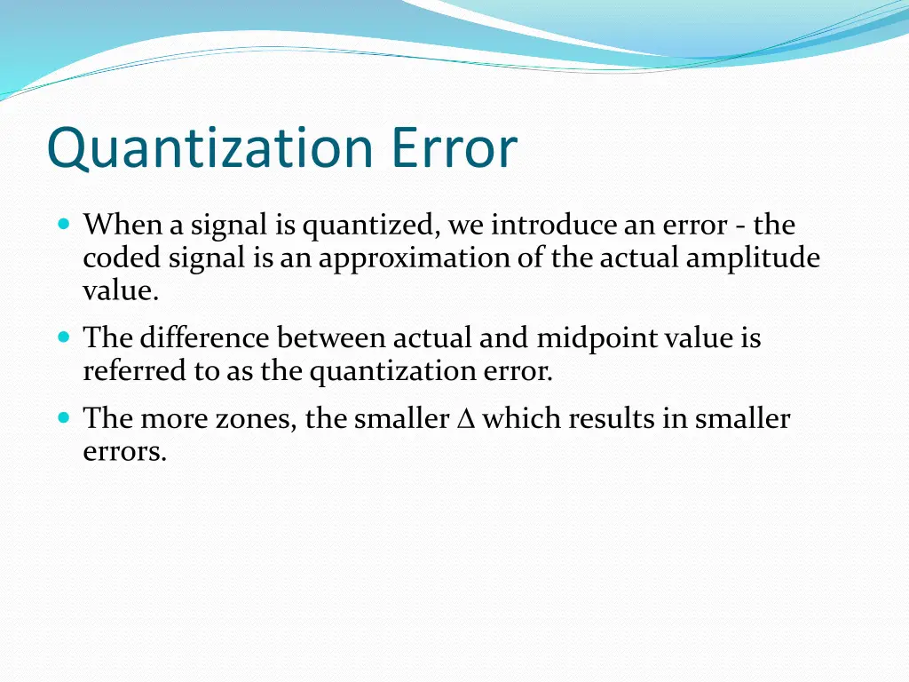 quantization error