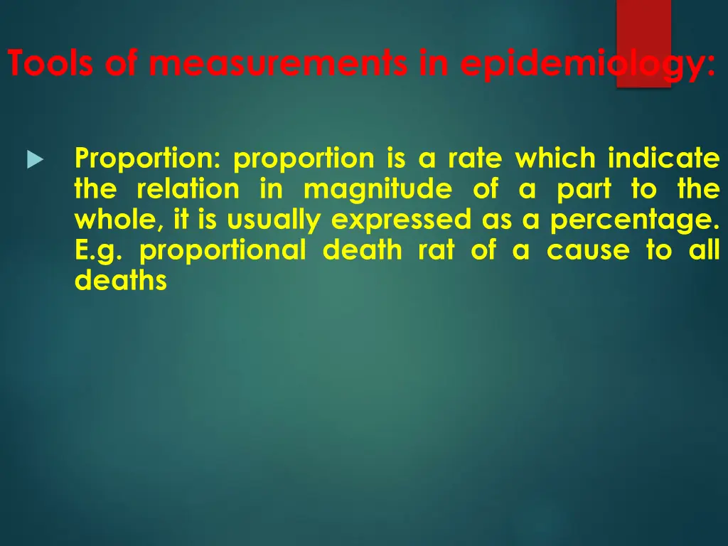 tools of measurements in epidemiology 2
