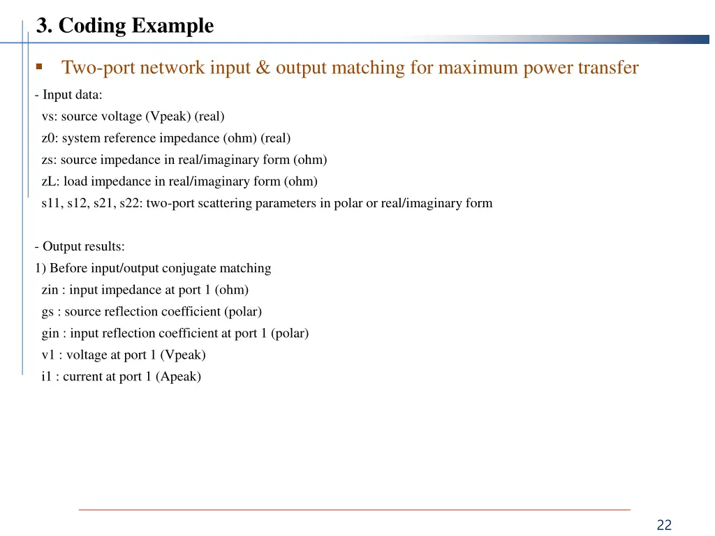 3 coding example