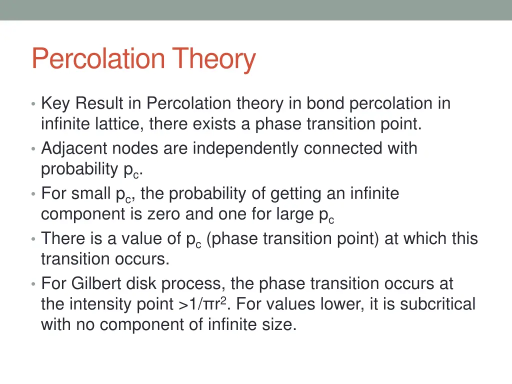 percolation theory 1