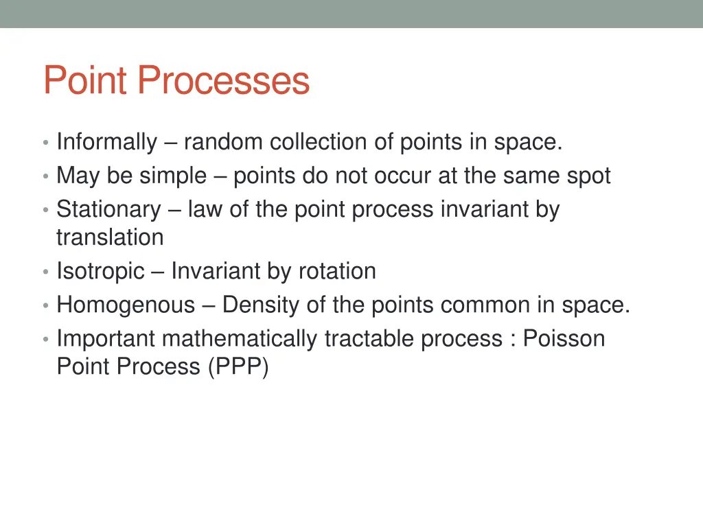 point processes