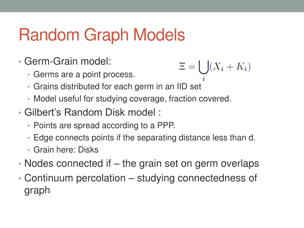 random graph models