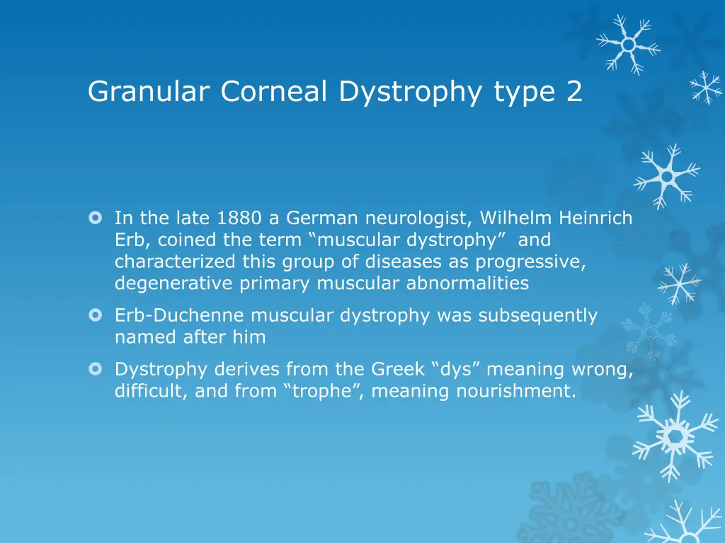 granular corneal dystrophy type 2