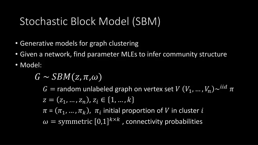 stochastic block model sbm