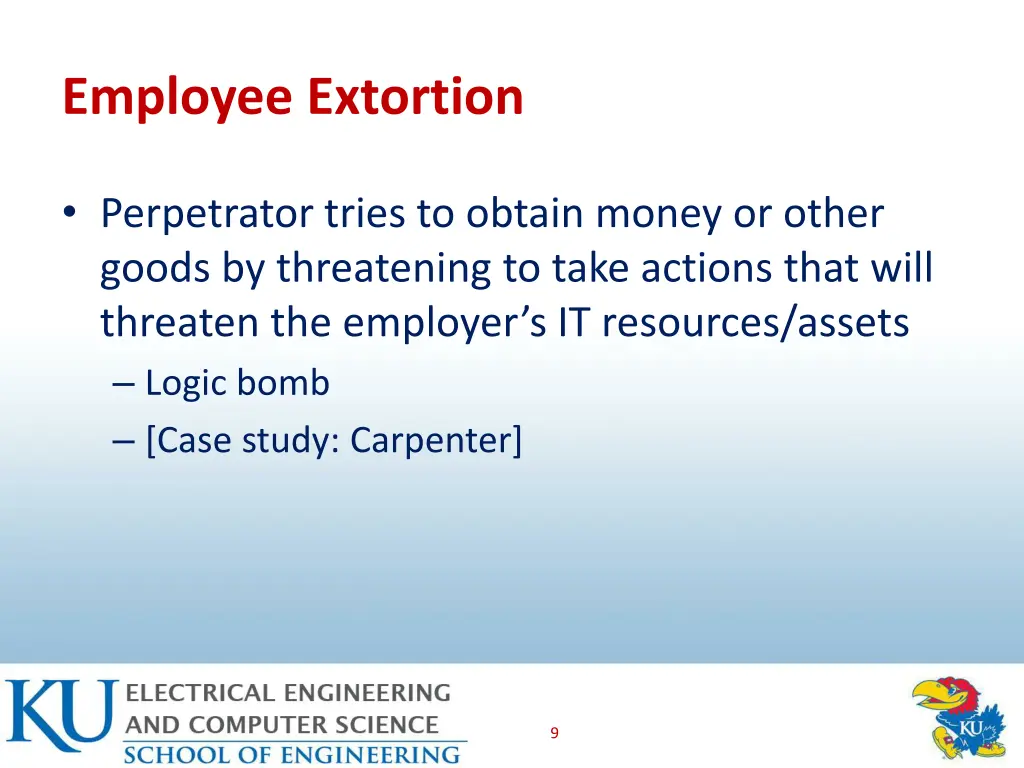 employee extortion