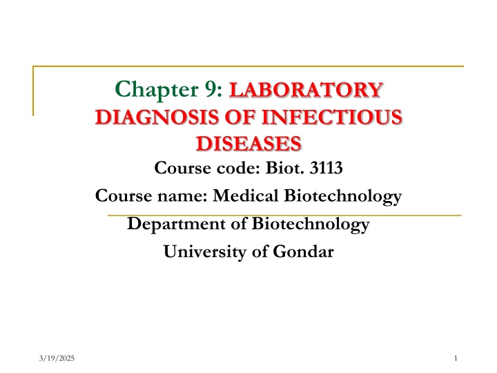 chapter 9 laboratory diagnosis of infectious