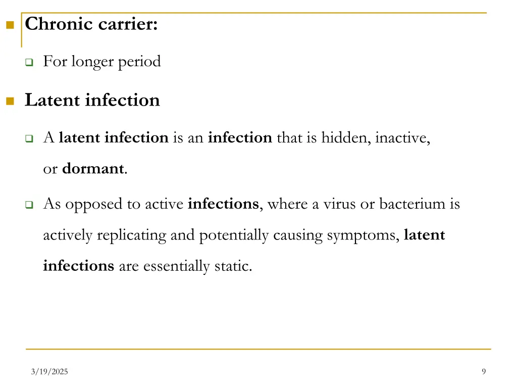 chronic carrier