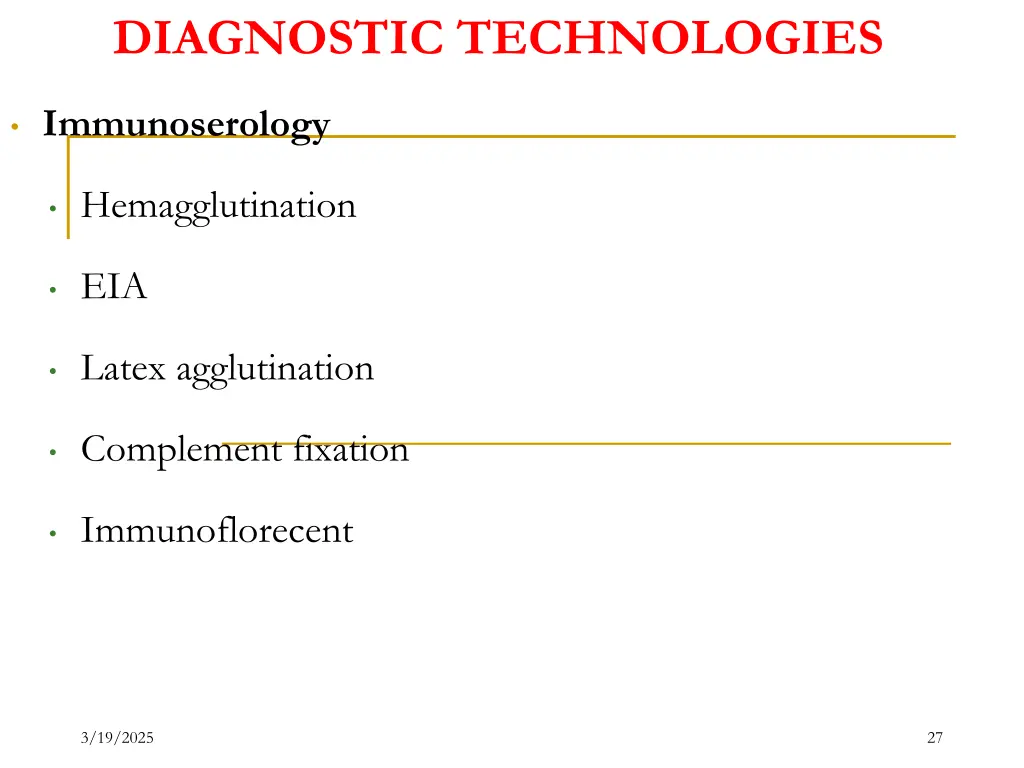 diagnostic technologies