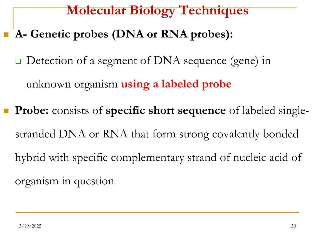molecular biology techniques