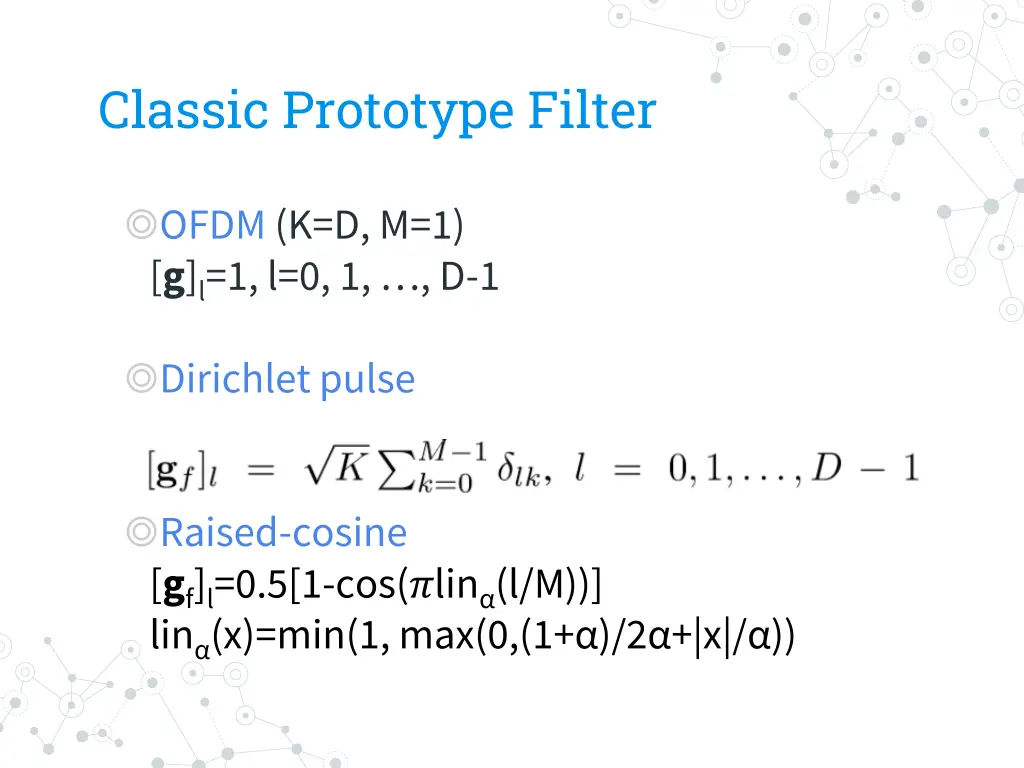 classic prototype filter
