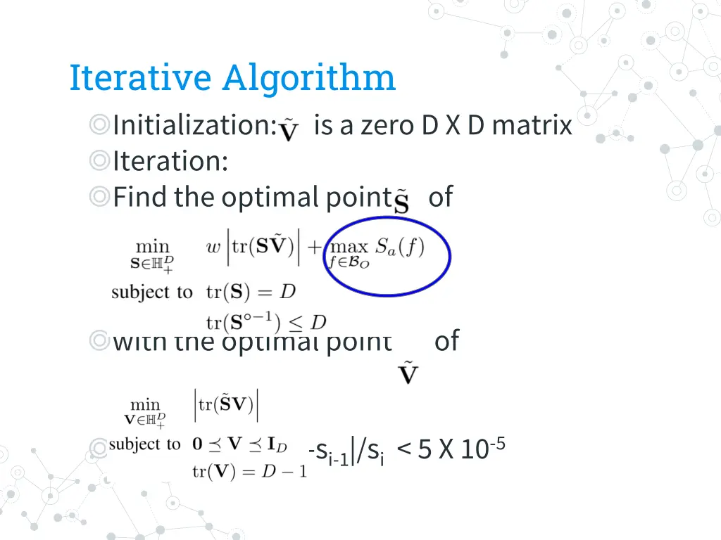 iterative algorithm initialization is a zero