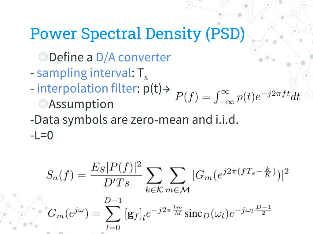 power spectral density psd define a d a converter