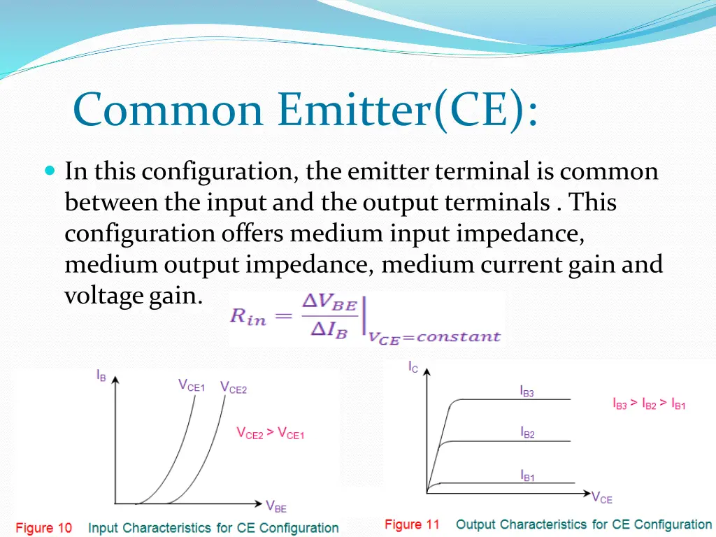 common emitter ce