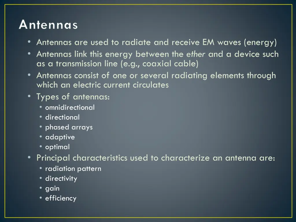 antennas