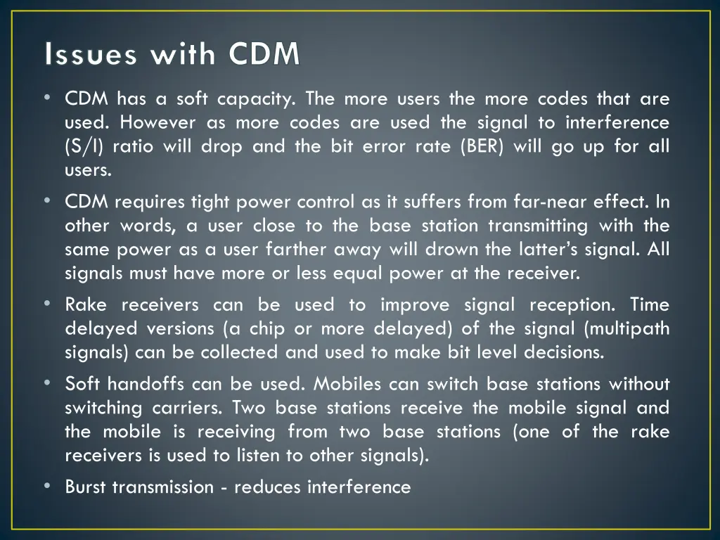 issues with cdm