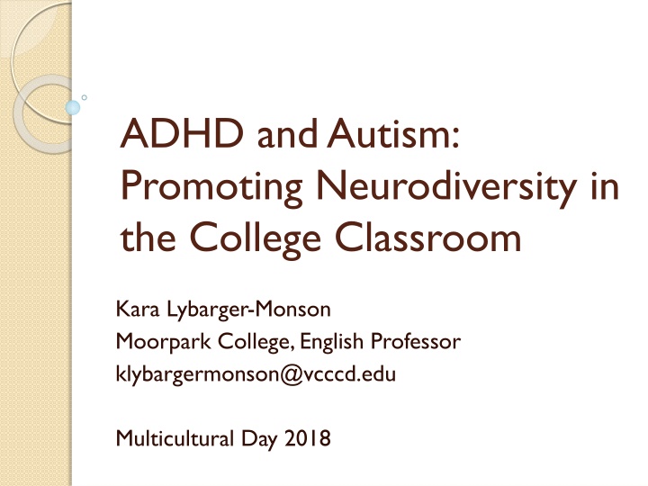 adhd and autism promoting neurodiversity