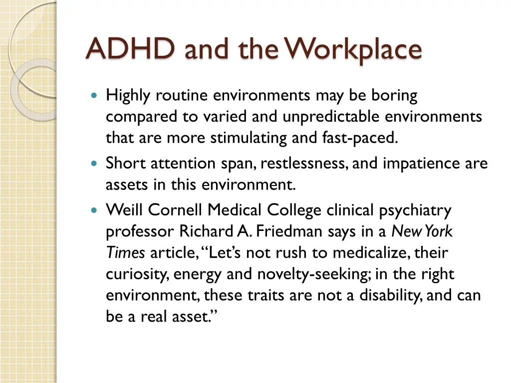 adhd and the workplace
