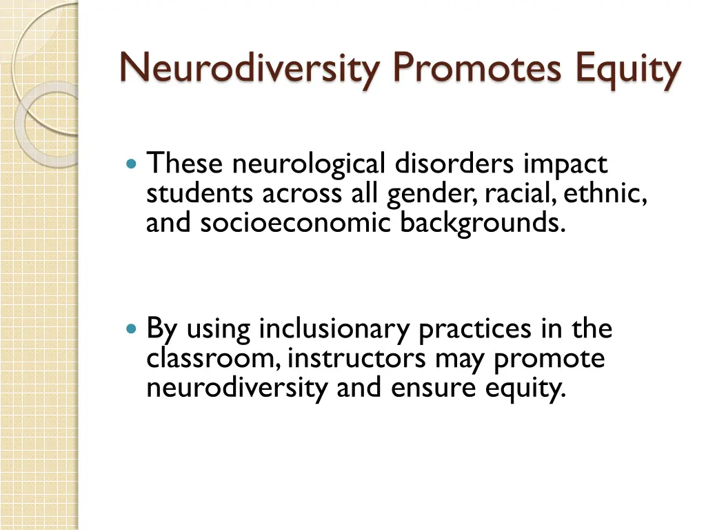 neurodiversity promotes equity