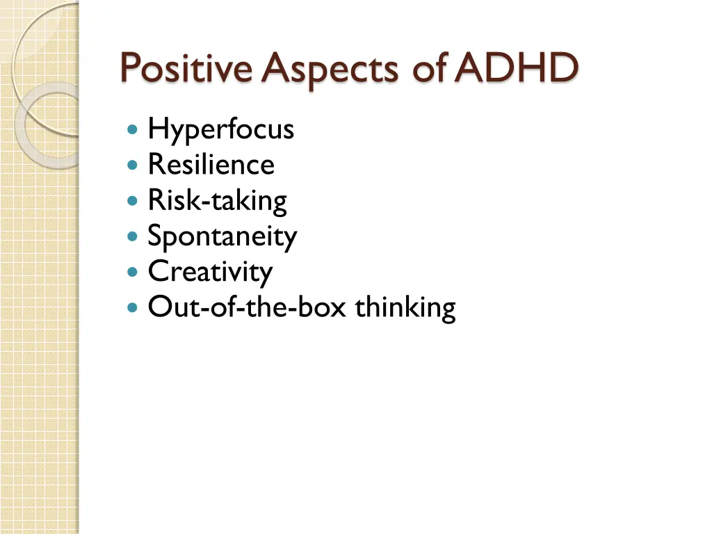 positive aspects of adhd