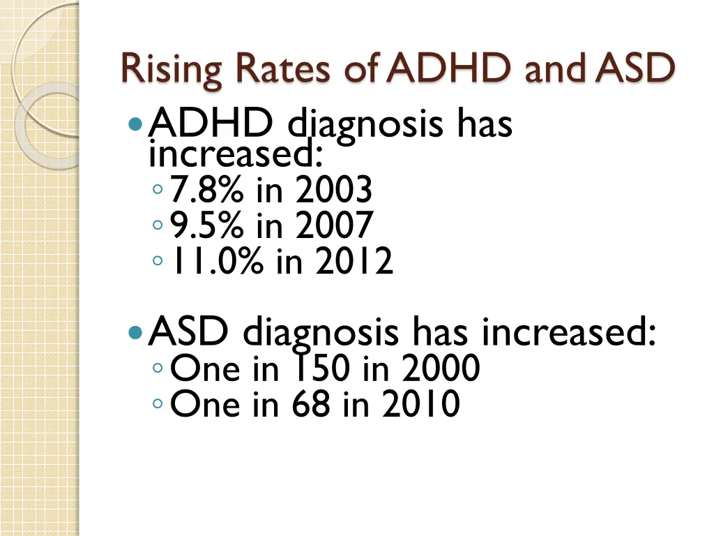 rising rates of adhd and asd adhd diagnosis