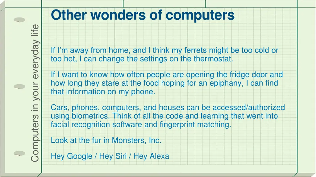 other wonders of computers