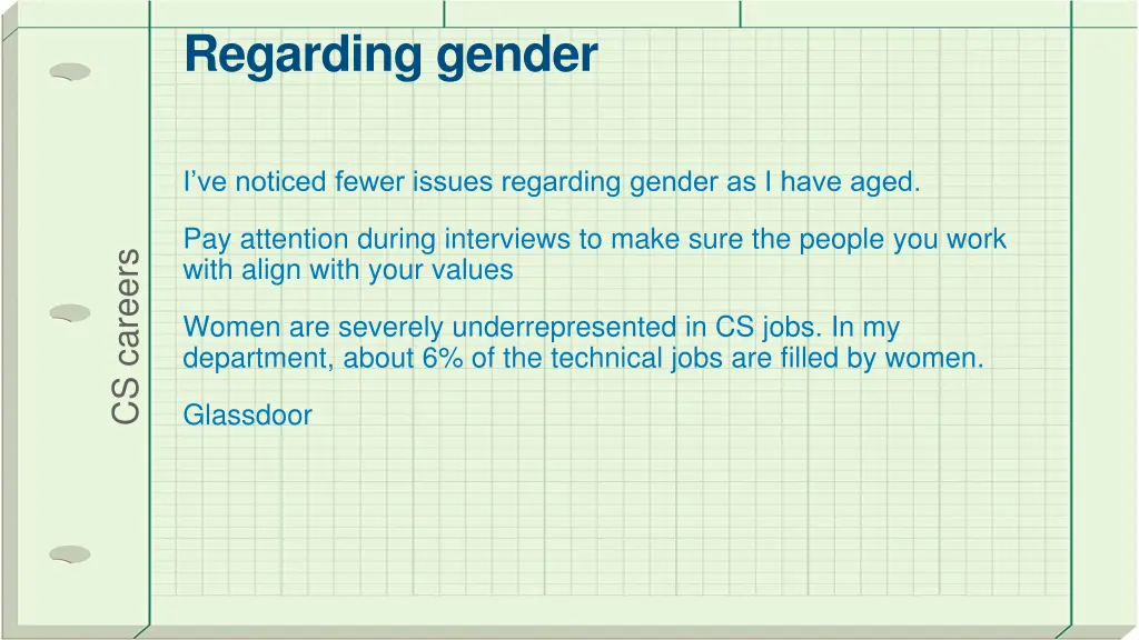 regarding gender