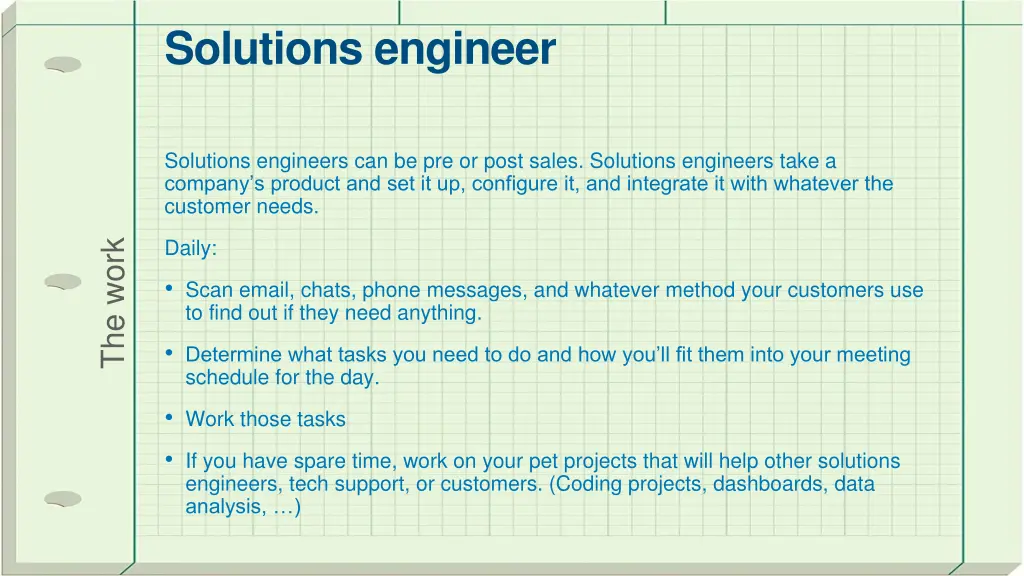 solutions engineer