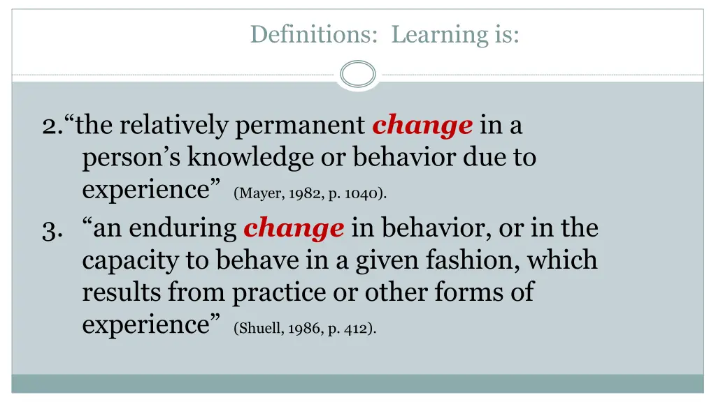 definitions learning is 1