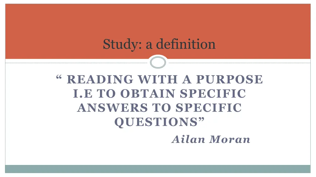 study a definition