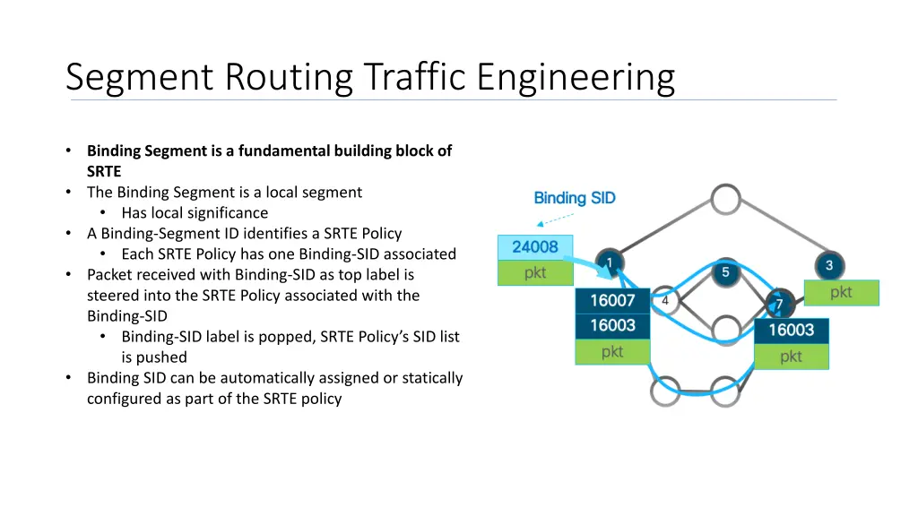 segment routing traffic engineering