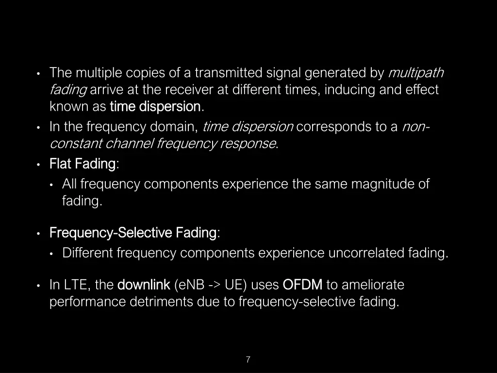 the multiple copies of a transmitted signal