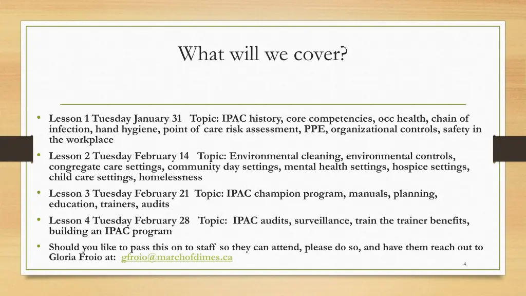 what will we cover