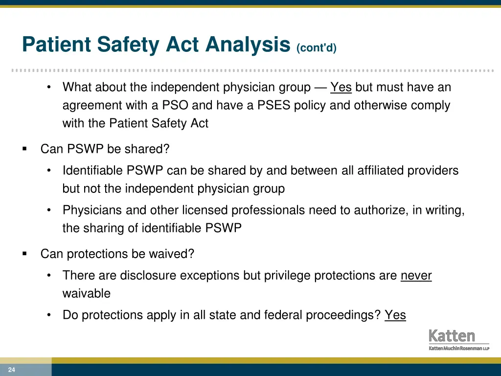 patient safety act analysis cont d 1