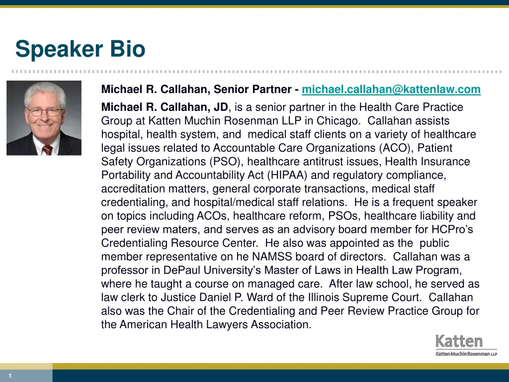 speaker bio