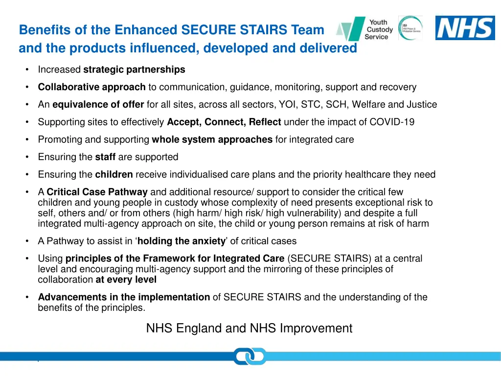 benefits of the enhanced secure stairs team